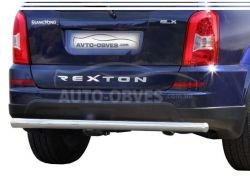 Ssangyong Rexton rear bumper protection - type: single pipe фото 0