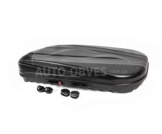 Car box aerobox bilateral 520 liters 180*86*36cm - type: kx black matte фото 0