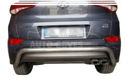 Rear bumper protection Hyundai Tucson 2015-2019 - type: U-shaped фото 0