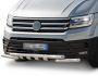 Защита бампера Volkswagen Crafter 2017-... - тип: модельная, с пластинами фото 0
