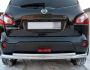 Nissan Qashqai rear bumper protection - type: double фото 1