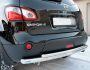 Nissan Qashqai rear bumper protection - type: double фото 3