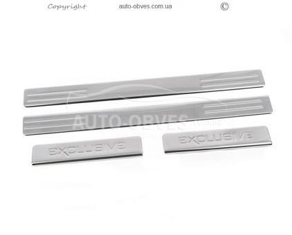 Накладки на пороги Acura MDX - тип: v2 універсальні 50*4,5см та 21*4,5см фото 1