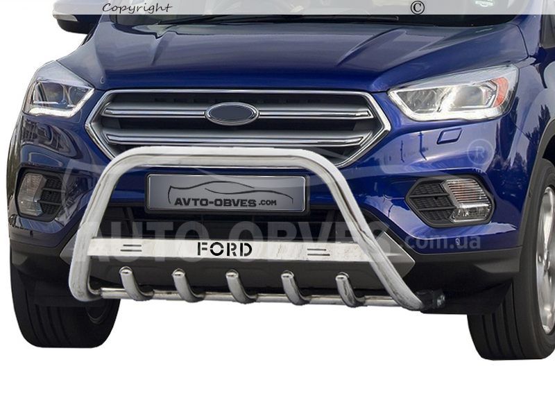 Bull bar Ford Kuga 2017 2020 type with logo Vendor code wt004