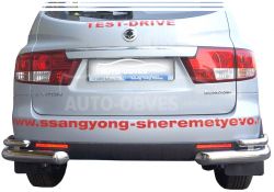 Ssangyong Kyron rear bumper protection - type: double corners фото 0
