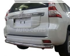 Toyota Prado 150 rear bumper protection - type: single pipe d:76 mm фото 0