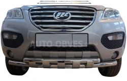 Bumper protection Lifan X60 - type: model with plates фото 0