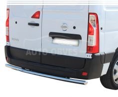 Rear bumper protection Nissan NV400, Opel Movano, Renault Master - type: single pipe фото 0