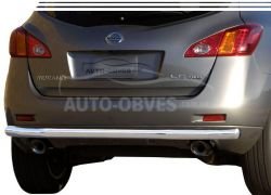 Rear bumper protection Nissan Murano 2009-2014 - type: single pipe фото 0