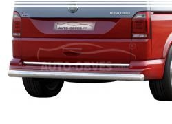 Volkswagen T6 rear bumper protection - type: single pipe фото 0