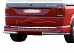 Volkswagen T6 rear bumper protection - type: single corners фото 0