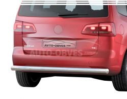 Rear bumper protection Volkswagen Touran 2010-2015 - type: single pipe фото 0