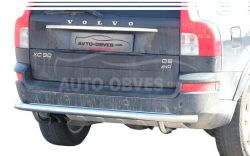 Vovlo XC90 rear bumper protection - type: single pipe фото 0