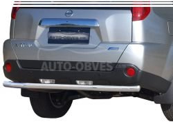 Nissan X-Trail rear bumper protection - type: single pipe фото 0