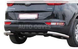 Rear bumper protection Kia Sportage 2019-2021 - type: single corners фото 0