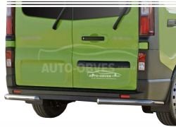 Rear bumper protection Opel Vivaro 2015-2019 - type: single corners фото 0