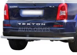 Ssangyong Rexton rear bumper protection - type: full bumper lining фото 0