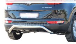 Rear bumper protection Kia Sportage 2019-2021 - type: U-shaped фото 0