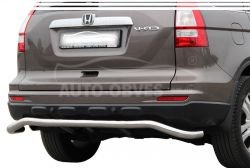 Защита заднего бампера Honda CRV 2007-2012 - тип: изогнутая труба модельная фото 0