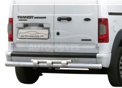 Ford Connect rear bumper protection - type: model, with plates фото 0