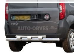 Opel Combo rear bumper protection - type: model, with plates фото 0