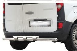 Rear bumper protection Renault Kangoo 2008-… - type: model, with plates фото 0