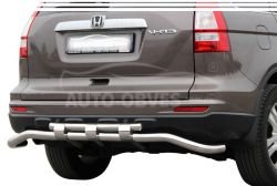 Rear bumper protection Honda CRV 2007-2012 - type: model, with plates фото 0