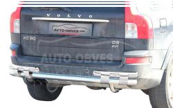 Bumper protection Vovlo XC90 - type: on plates, without parking sensors фото 0