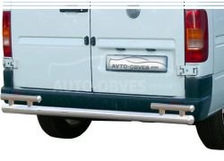 Volkswagen LT rear bumper protection - type: on struts, without parktronics фото 0