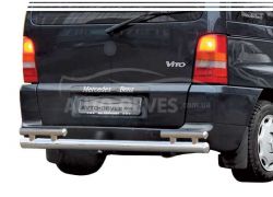 Mercedes Vito rear bumper protection - type: on pillars, without parking sensors фото 0