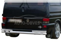 Bumper protection Volkswagen T4 - type: on plates, without parking sensors фото 0