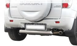 Suzuki Grand Vitara rear bumper protection - type: single pipe, short version фото 0