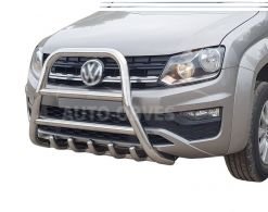 Защита переднего бампера Volkswagen Amarok 2016-2020 фото 0