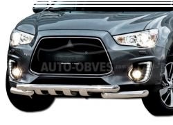 Защита бампера Mitsubishi ASX 2013-2016 - тип: модельная, с пластинами фото 0