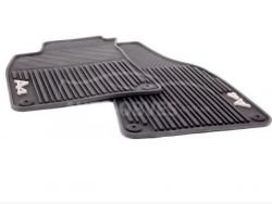 Floor mats original Audi A4 B6, B7 2001-2007 rubber - type: front 2pcs фото 0