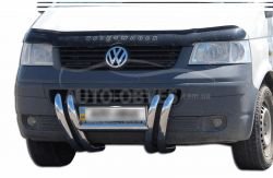 Front bumper protection VW T5 2004-2010 фото 0