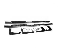 Side sills Mitsubishi L200 2006-2014 - type: stainless steel фото 0