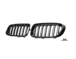 Решітка ніздрі BMW X3 F25 2014-2018 - тип: M-Look чорний глянець фото 0