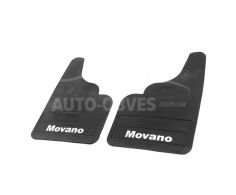 Mudguards Opel Movano 2004-2010 - type: straight 2 pieces of rubber фото 0