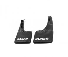 Mud flaps Peugeot Boxer -type: front with recess 2pcs, without fasteners фото 0