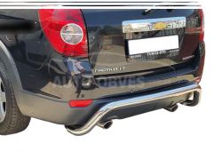 Защита заднего бампера Chevrolet Captiva 2011-2020 - тип: П-образная фото 0