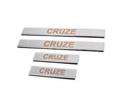 Накладки на внутренние пороги Chevrolet Cruze фото 0