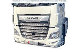 Front bumper protection straight pipe DAF XF euro 6 - additional service: installation of diodes фото 0