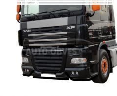 DAF XF euro 5 bumper protection - color: black - additional service: diode installation -> 3-5 working days фото 0