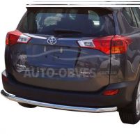 Rear bumper protection Toyota Rav4 2013-2016 - type: single pipe фото 0
