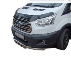 Bumper protection Ford Transit 2014-... - type: model, with plates фото 0