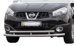 Double arc Nissan Qashqai 2007-2014 - type: on tubes фото 0