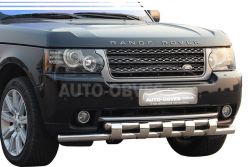 Bumper protection Range Rover Vogue 2003-2012 - type: model with plates фото 0