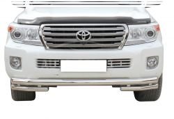 Toyota Land Cruiser 200 front bumper protection фото 0