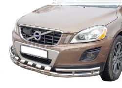 Volvo XC60 front bumper protection - type: with corners and plates фото 0